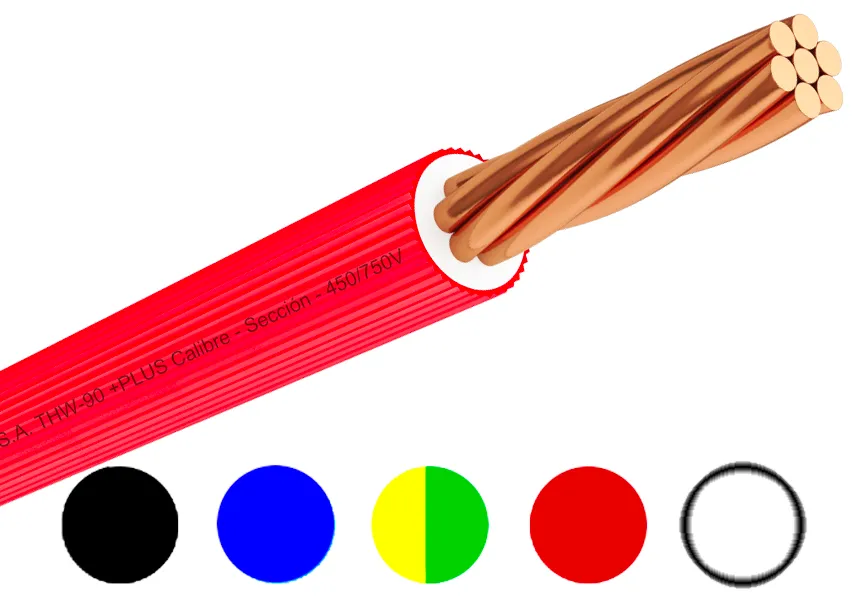 CABLE ESTRIADO THW-90 +PLUS 450/750V PVC - Distrelec